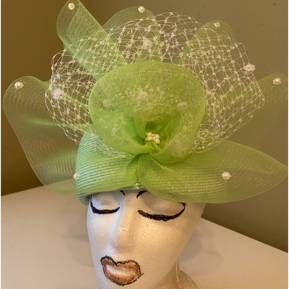 Really Cute Lime Green Church Dress Hat by Ann Marie